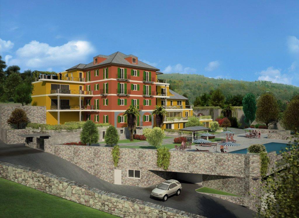 Комплекс апартаментов  в Ариццано с видом на озеро Маджоре, недосроен, B.777