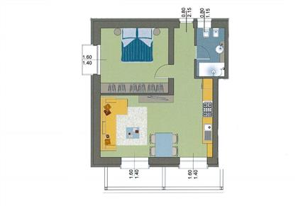 Двухкомнатная квартира в Гравеллона-Точе продается в строящемся доме.